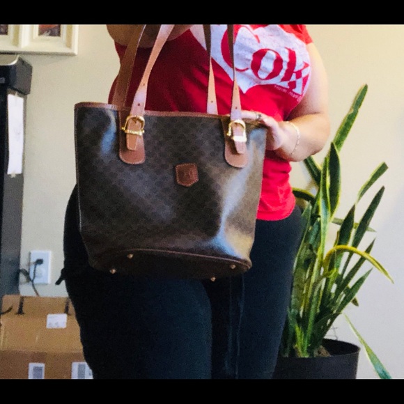 Celine || SOLD‼️Macadam Vintage Shoulder Tote - Picture 8 of 13